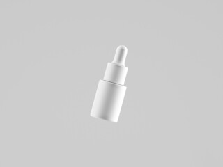 Cosmetic bottle mock-up. Minimal box 3d.