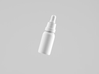 Cosmetic bottle mock-up. Minimal box 3d.