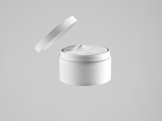 Cosmetic bottle mock-up. Minimal box 3d.