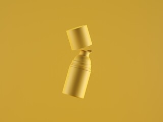 Cosmetic bottle mock-up. Minimal box 3d.