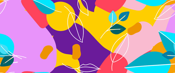 Bold Pattern Tropical Leaf Jungle Modern Motif