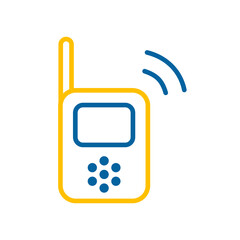 Baby radio monitor isolated vector icon