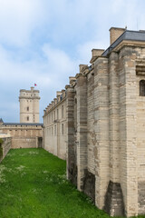 Vincennes in France, the beautiful French royal castle in the center
