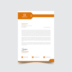 Professional creative business company letterhead Design template Free Vector a4 size