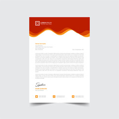 Professional creative business company letterhead Design template Free Vector a4 size