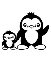 Pinguin Familie Baby 