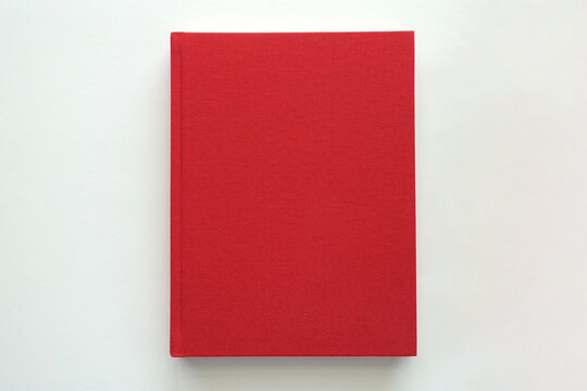 Red Fabric Covered Hardcover Book