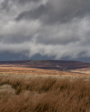 storm clouds over the moors
