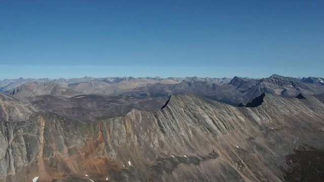 Panorama view at the summit of unamed peak 4km north of Nigel Peak