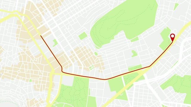 This is a modern map city of Athens. If you need to travel from dot A to dot B then use this animation.