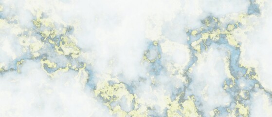 Light abstract marble background in blue and yellow pastel colors. Texture illustration