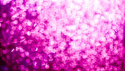 purple bokeh defocused glitter, abstract background with purple bokeh on a dark background