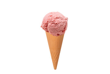 Delicious ice cream isolated on a white background.