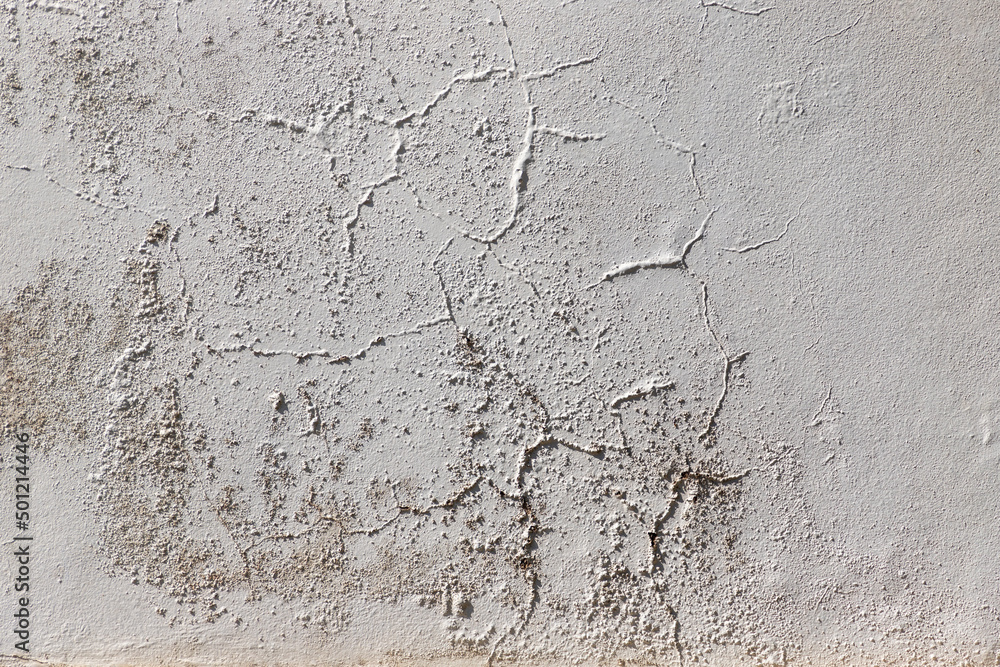 Wall mural moldy texture of damp white wall