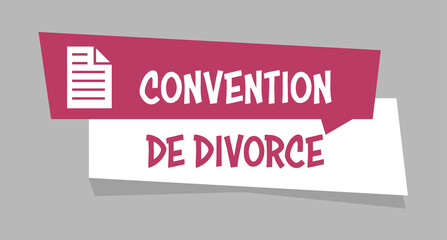 Logo convention de divorce.