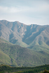 Obraz premium view from the mountains and sky