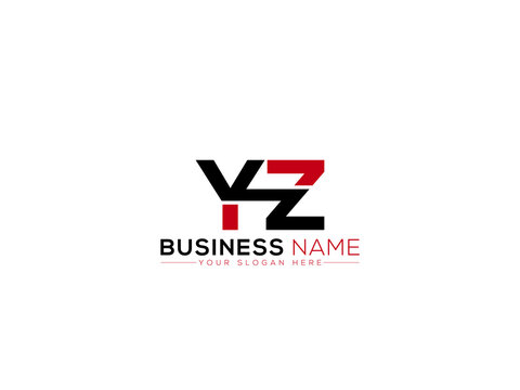 Letter YZ Logo Image, Creative Yz zy Logo Letter Vector Icon Design For Your Simple Business