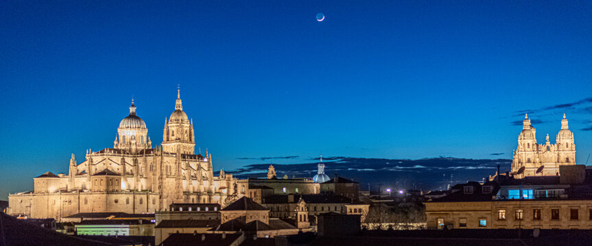 salamanca noche catedral y clerecia