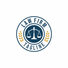 Law firm logo design vector