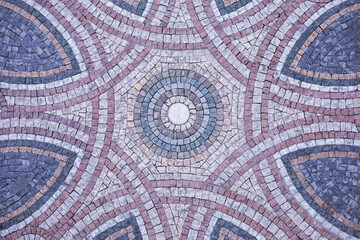 Mosaic background made up of tiles