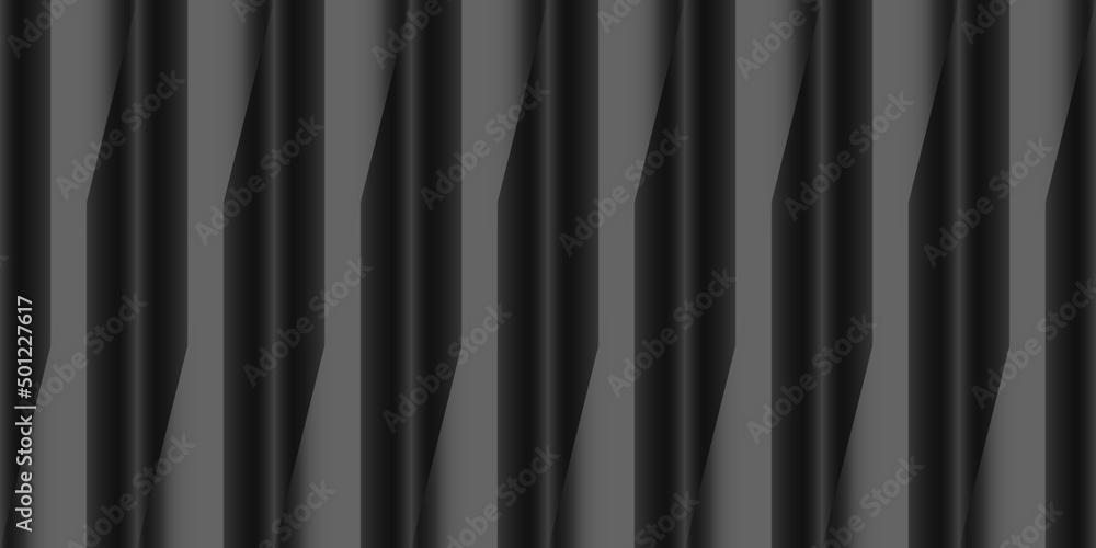 Poster abstract industrial style business background. black seamless vector pattern with zig-zag lines.