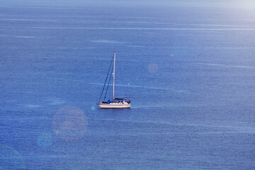 yacht in the sea