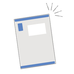 メール便の封筒のイラスト