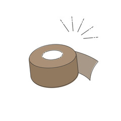 シンプルなガムテープのイラスト