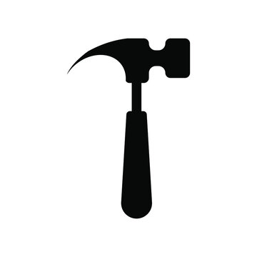 recommend clip art: Hammer icon. Construction tool. Flat pictogram illustration isolated on white background. Vector EPS 10