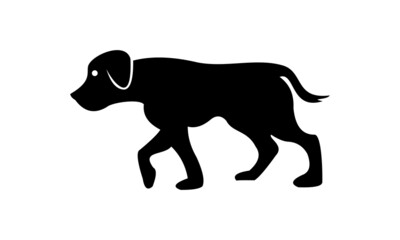 black dog silhouette