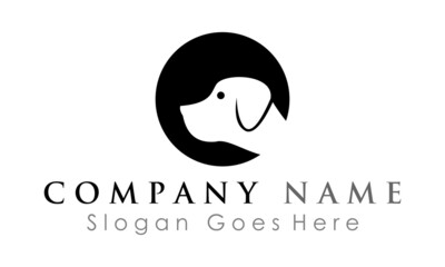 logo pet dog vector