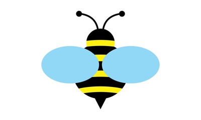 simple bee homey vector