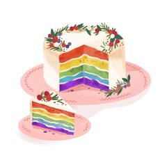 Rainbow Cake