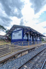 Fototapeta na wymiar old railway station in the city of Cordisburgo, State of Minas Gerais, Brazil