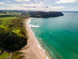 Hot Water beach in the Coromandel of New Zealand's North Island