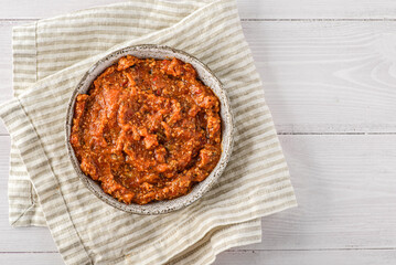 bolognese sauce in a light plate
