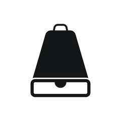 Cowbell instrument icon design. isolated on white background