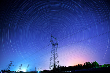 Power towers and star trails