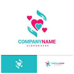 Love Care logo vector template, Creative Care logo design concepts