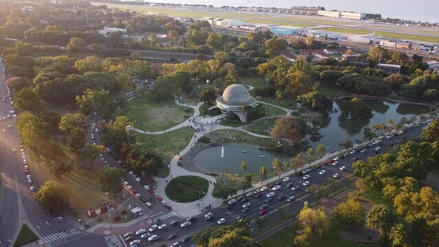 Drone Ciudad de buenos aires, Palermo, calidad 2.7k