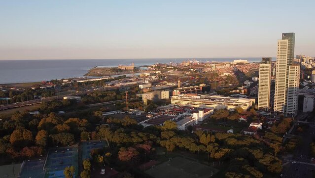 Drone Ciudad de buenos aires, Palermo, calidad 2.7k
