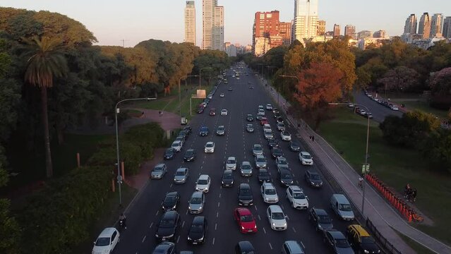 Drone Ciudad de buenos aires, Palermo, calidad 2.7k