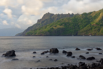 baie hapatoni, ile de tahuata, iles marquises, polynesie francaise