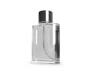 Perfume Glass Bottle 3D Illustration Mockup Scene