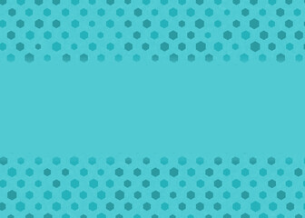 Green hexagonal dots with copy space on the background