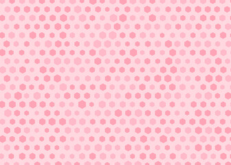 Pink hexagonal dots on a background