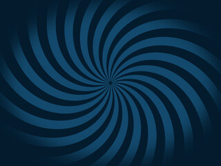 Oval blue vortex radiate from the center of the black background.