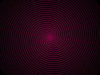 Red vortex spin around the center of the black background.