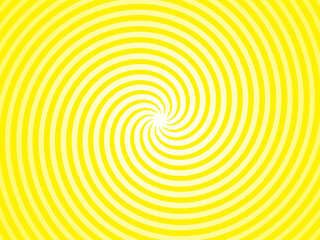 Yellow vortex spin around the center of the shiny background.