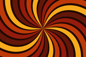 Curve red lines radial from the center of the background.